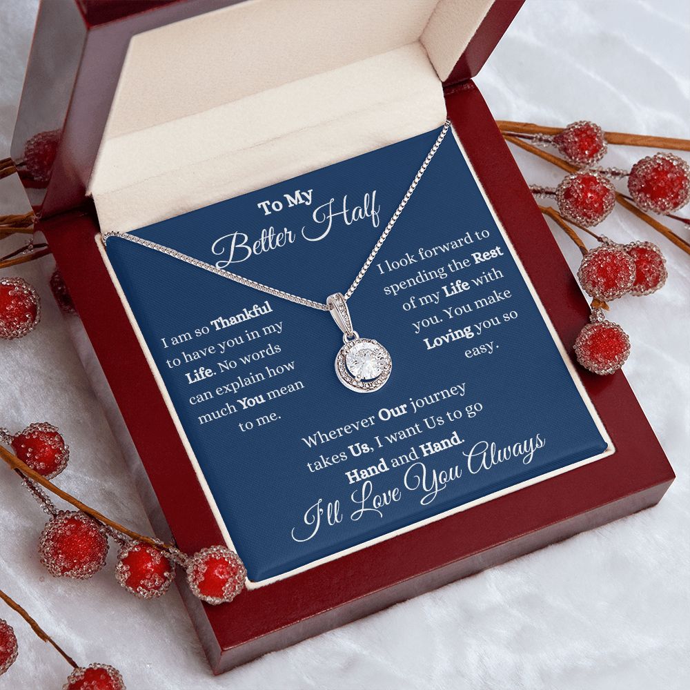 TO MY BETTER HALF - ETERNAL HOPE NECKLACE (BLUE)