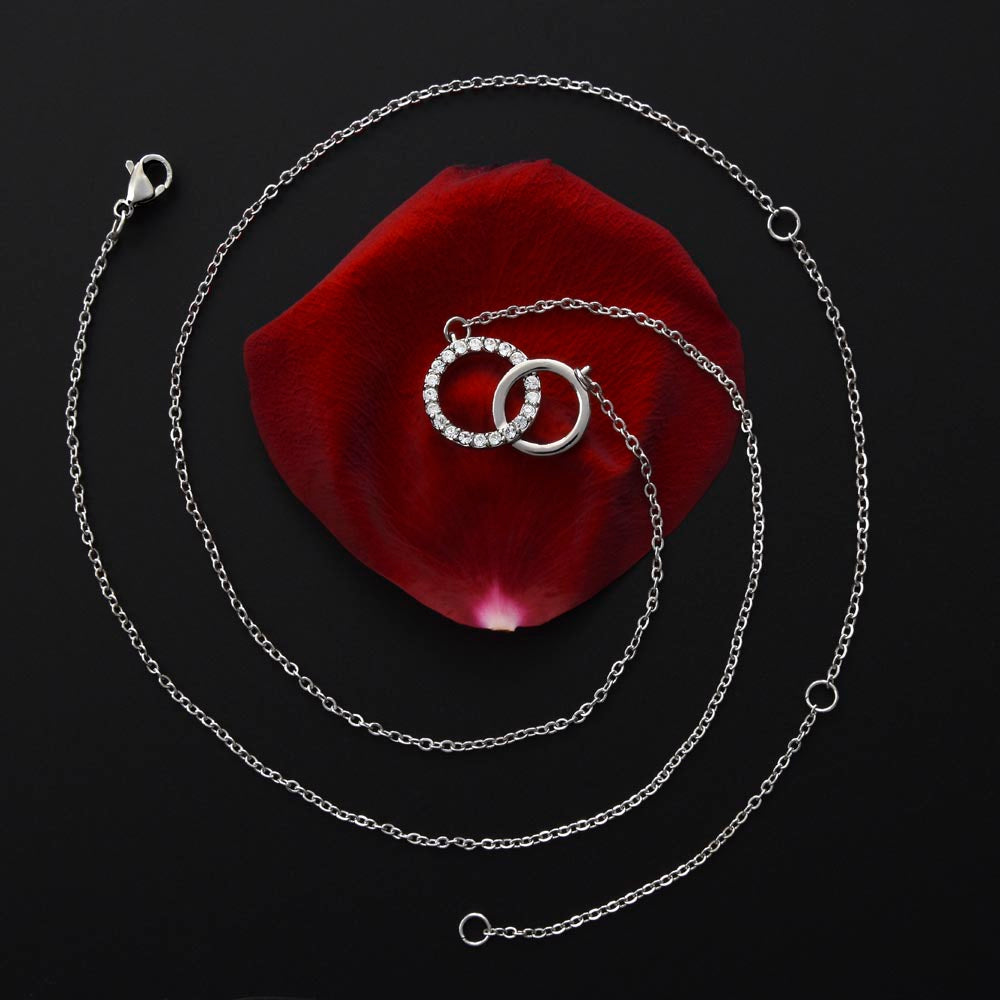 MOTHER - TO MY BEAUTIFUL MOTHER - PERFECT PAIR NECKLACE (BLUE)