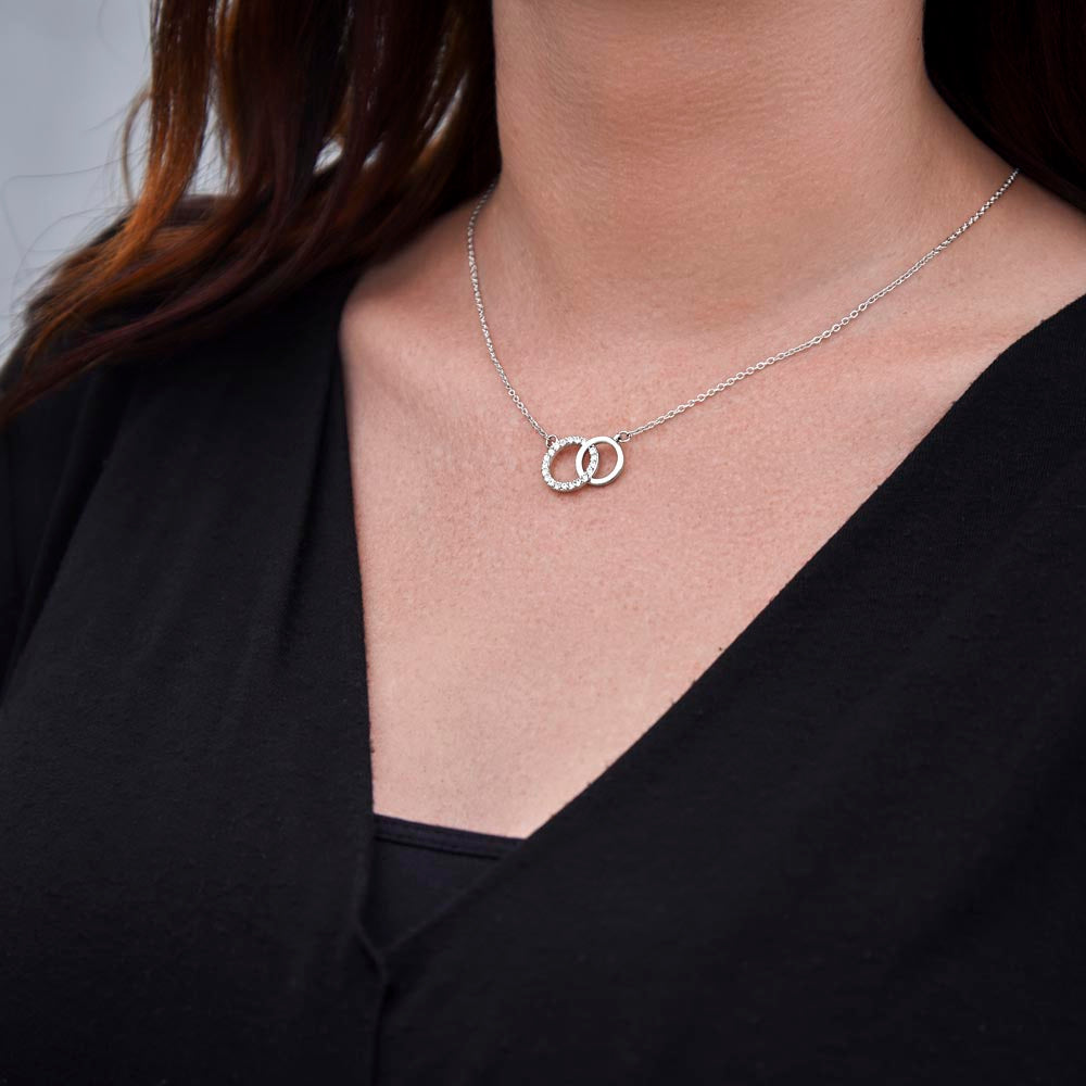 MOTHER - TO MY BEAUTIFUL MOTHER - PERFECT PAIR NECKLACE (BLUE)
