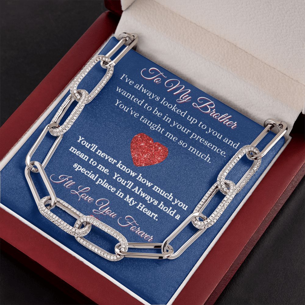 BROTHER - FOREVER LINKED UNISEX CHAIN - (BLUE)