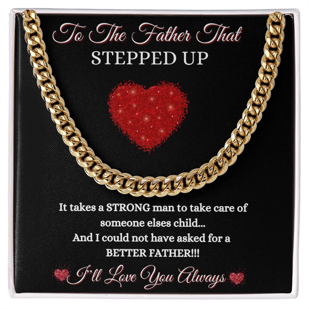 FATHER THAT STEPPED UP - CUBAN LINK CHAIN - BLK