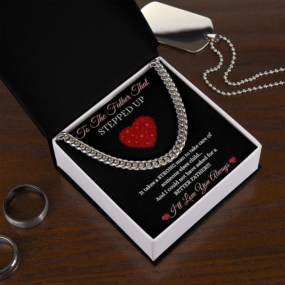 FATHER THAT STEPPED UP - CUBAN LINK CHAIN - BLK