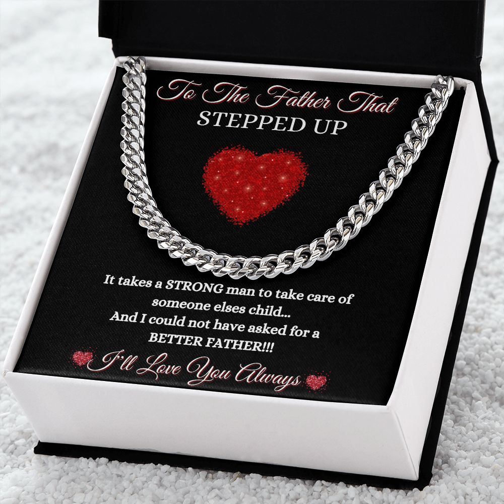 FATHER THAT STEPPED UP - CUBAN LINK CHAIN - BLK