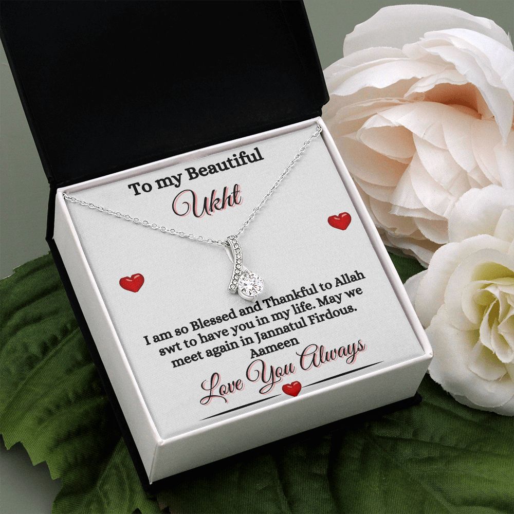 MY UKHT/SISTER - ALLURING BEAUTY NECKLACE - WHITE