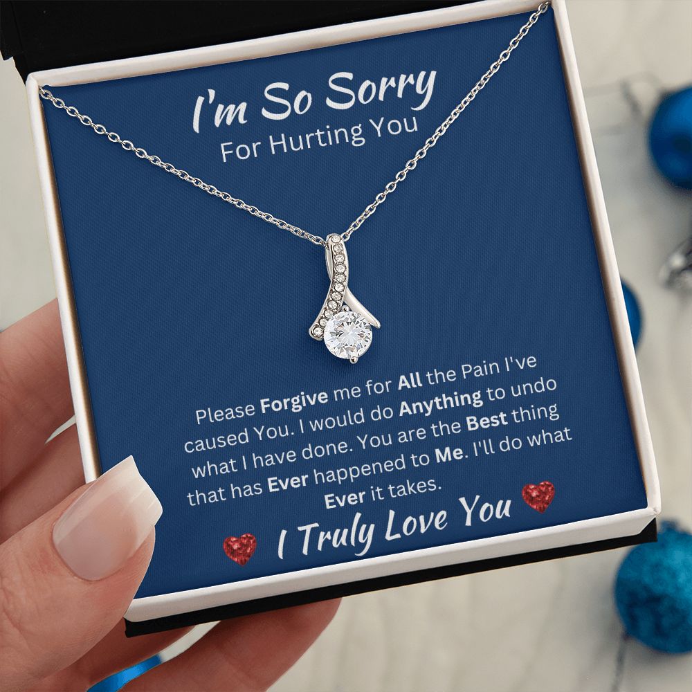 I'M SO SORRY - ALLURING BEAUTY NECKLACE - (BLUE)
