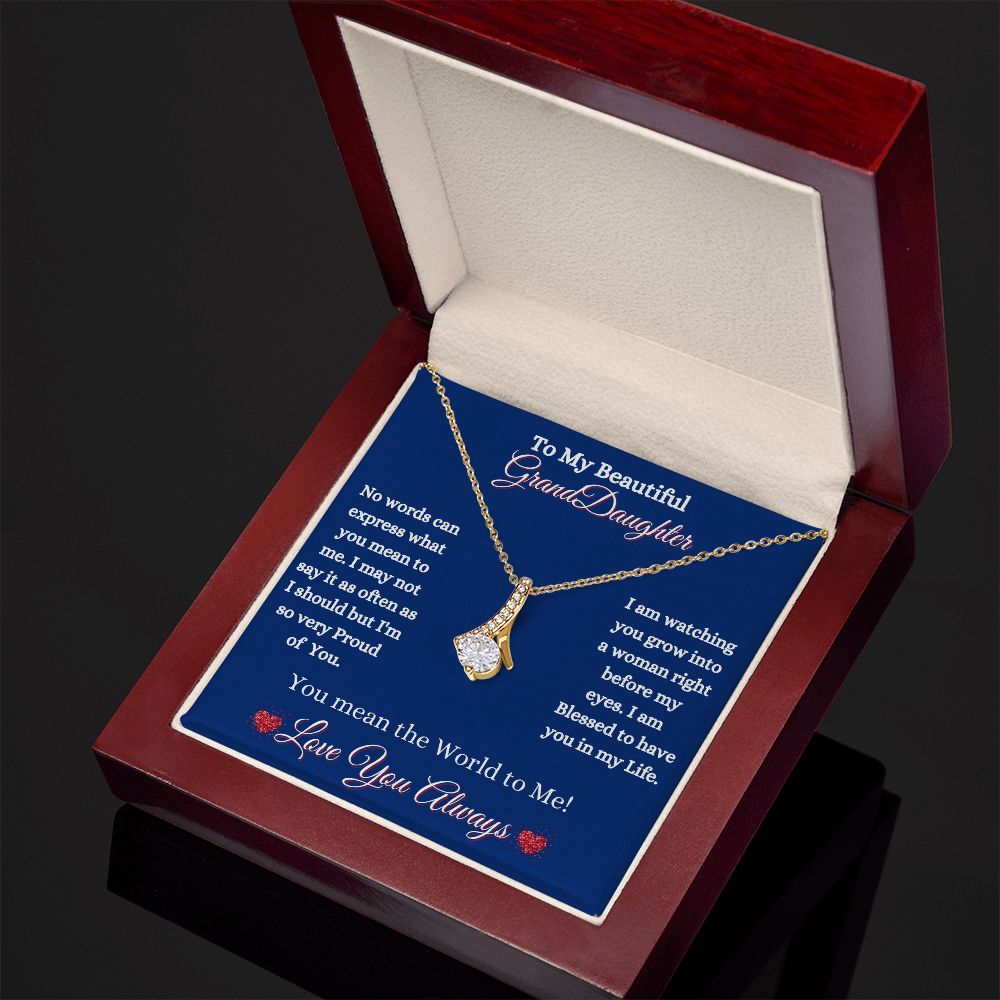 GRANDDAUGHTER - ALLURING BEAUTY NECKLACE - (BLUE)