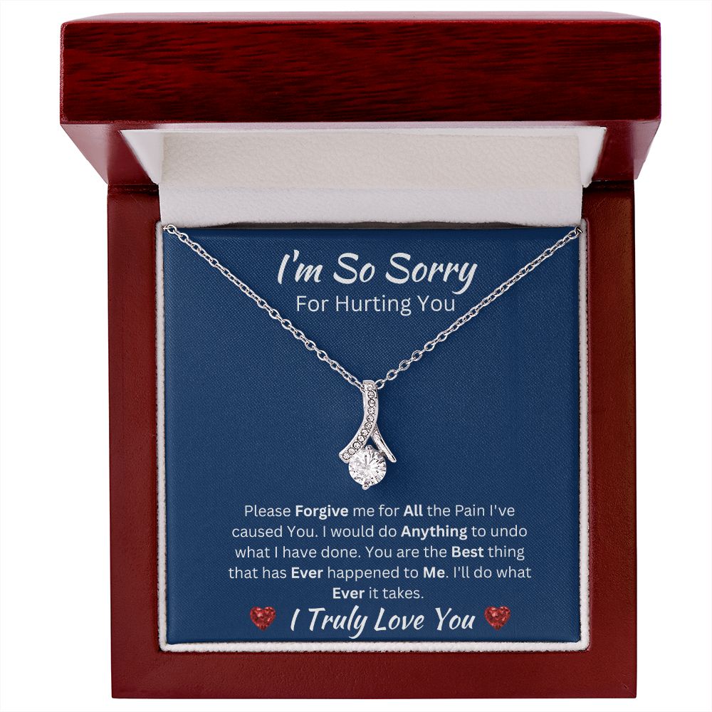 I'M SO SORRY - ALLURING BEAUTY NECKLACE - (BLUE)