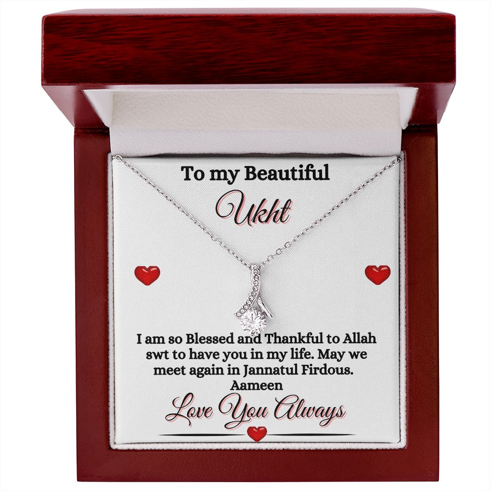 MY UKHT/SISTER - ALLURING BEAUTY NECKLACE - WHITE
