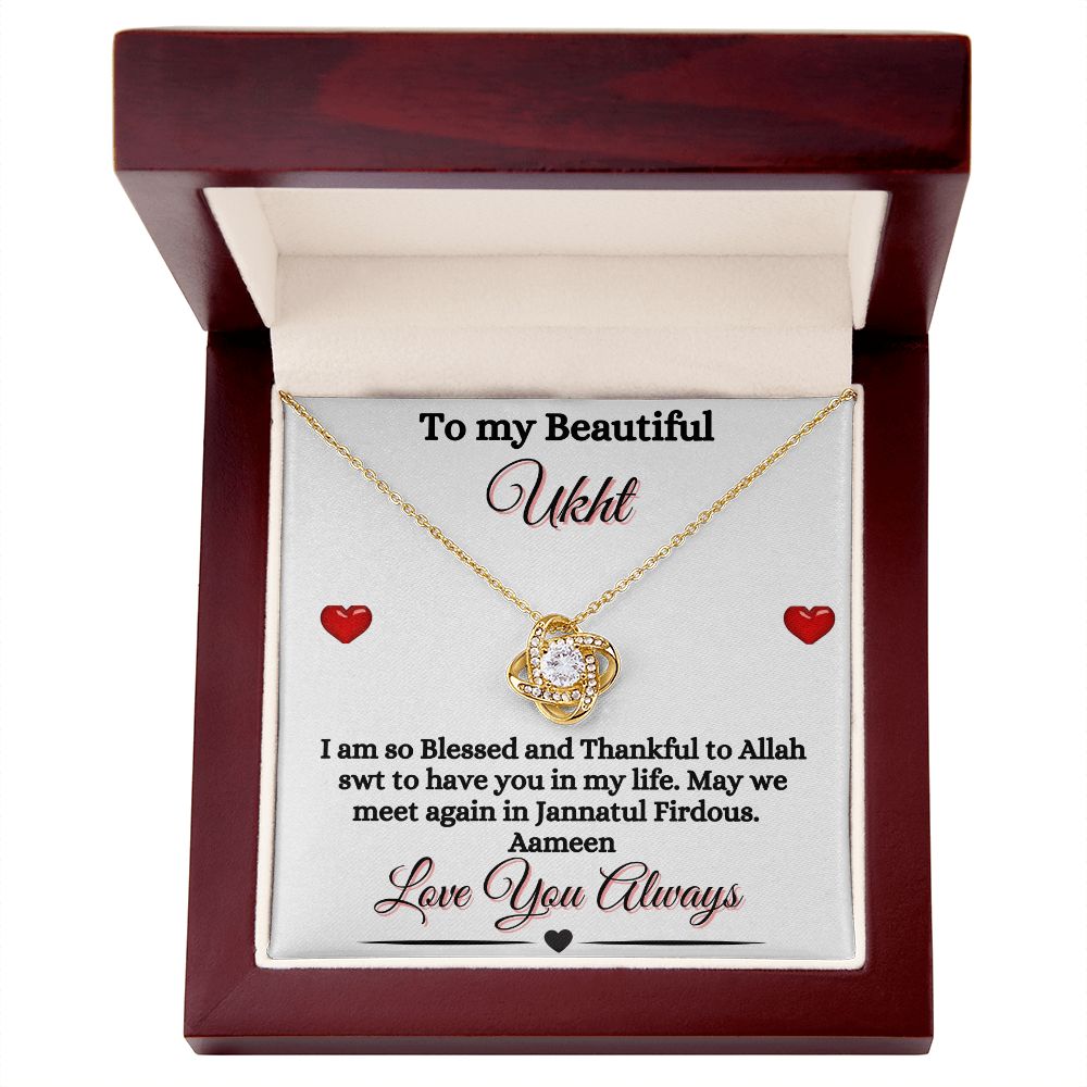 UKHT - SIS - LOVE KNOW NECKLACE - WHT