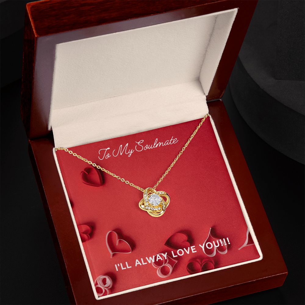 LOVE - TO MY SOULMATE - LOVE KNOT NECKLACE