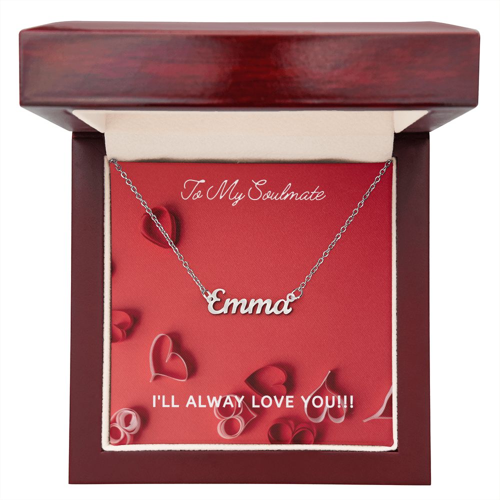SOULMATE - PERSONALIZED NAME NECKLACE