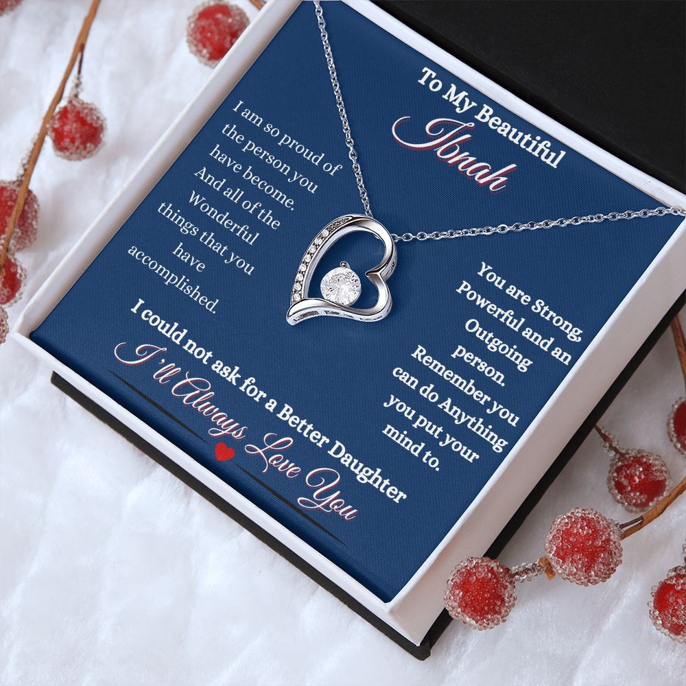 IBNAH DAUGHTER - FOREVER LOVE NECKLACE - BLUE