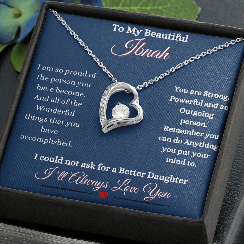 IBNAH DAUGHTER - FOREVER LOVE NECKLACE - BLUE