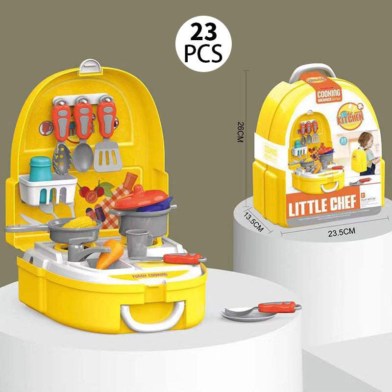 Children's Play House Kitchen Tableware Table Medical Utensils Makeup Fruits And Vegetables
