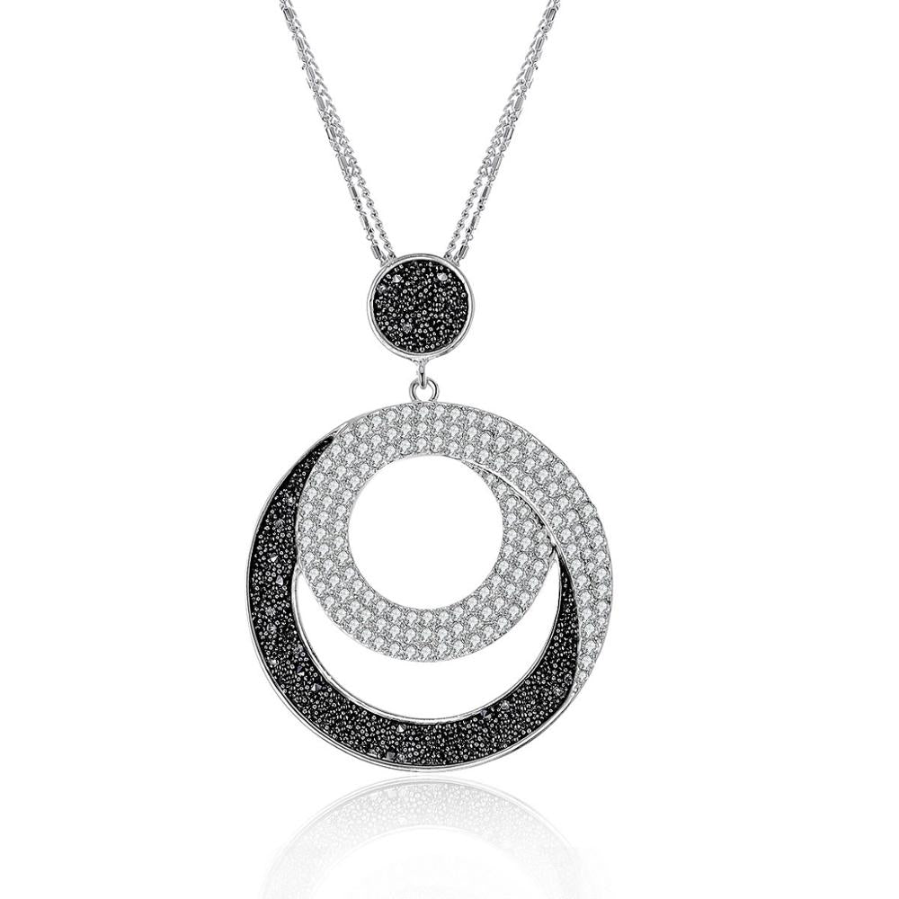 New Geometric Hollow Round Clothes Personalized Necklace Jewelry