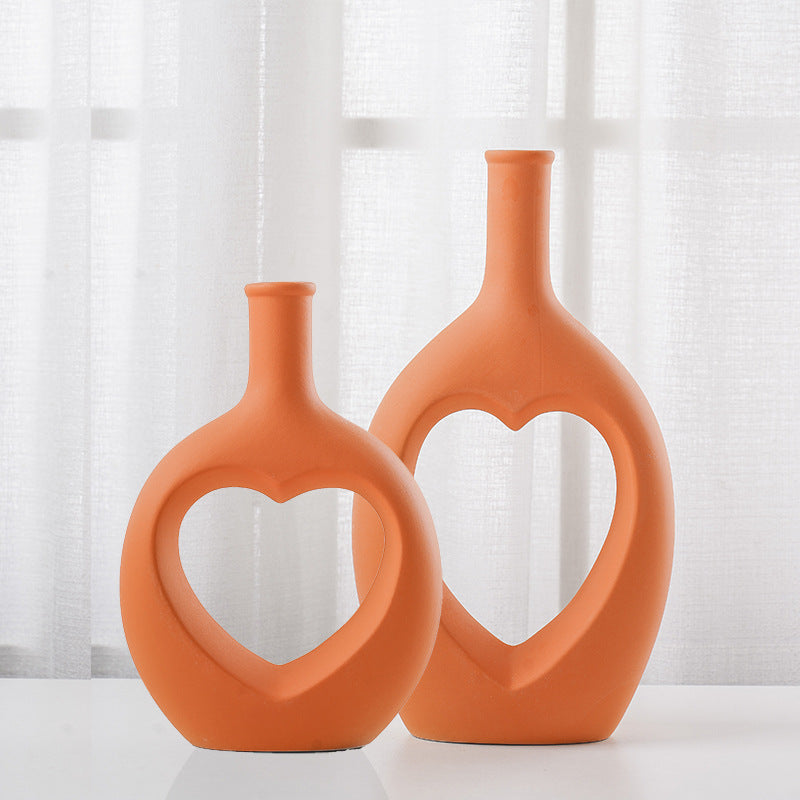 Home Creative Skeleton Love Ceramic Vase Ornaments