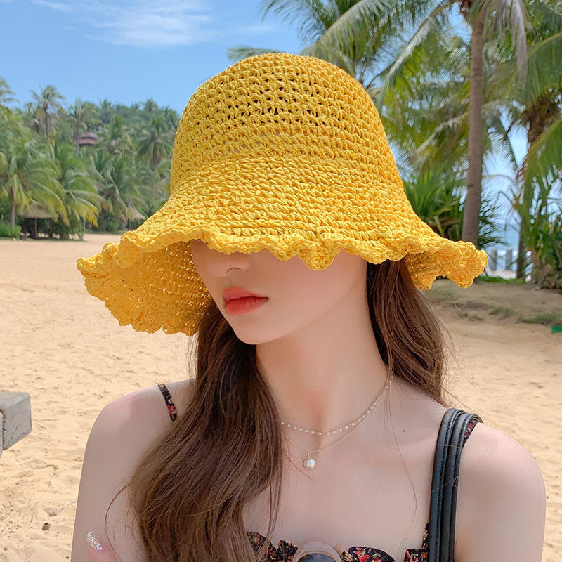 Women's All Match Sunscreen Face Covering Travel Sun Hat